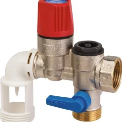 Groupe de sécurité coudé - Inox - industries - 3/4'^Watts Clearance