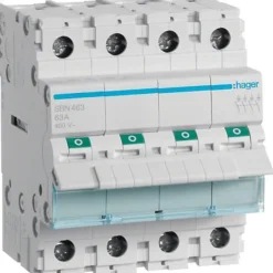 SBN463 Interrupteur modulaire 4P 63A-Hager