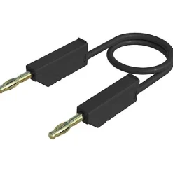 Hirschmann MLN 50/2,5 SW - Cordon de mesure banane 0,5 m 4 mm, 32 A, noir^Hirschmann Test & Measurement Sale