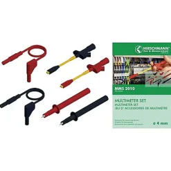 MMS 2010 Set de cordons de mesure de sécurité 1000 V CAT III 16 A, 1 m-Hirschmann Test & Measurement New