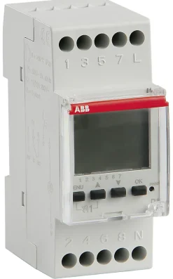 Horloge numérique hebdomadaire 2 canaux^ABB New