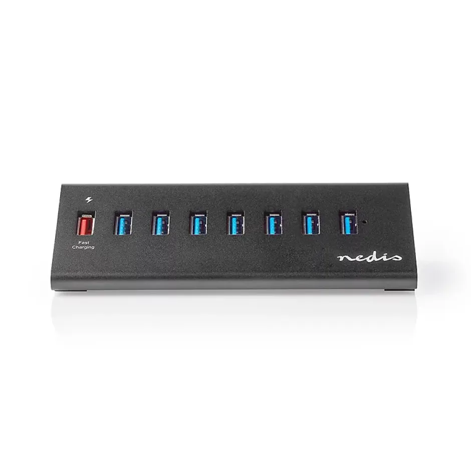 Hub USB 3.0 7 Ports + 1 port de charge^Nedis Hot