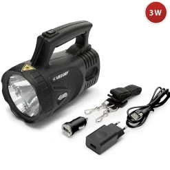 ICARO: Phare rechargeable LED 3W-Velamp Discount
