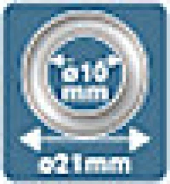 Œillets de renfort 5000412 en acier Ø 10 mm boite de 25 pièces^Rapid