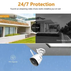 caméra bullet extérieure wifi 1080P, vision nocturne 30m^Imou Clearance