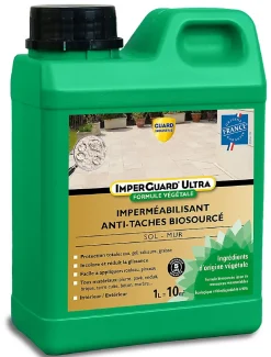 ImperGuard Ultra Formule Végétale Imperméabilisant Super Antitache Incolore Toute Pierre 1L 10m2^Guard Industrie Best