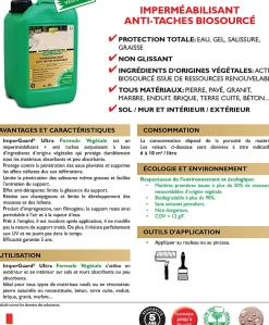 ImperGuard Ultra Formule Végétale Imperméabilisant Super Antitache Incolore Toute Pierre 5L 50m2^Guard Industrie Clearance