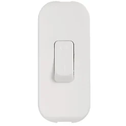 Interrupteur à bascule 2 A 250 V coupure bipolaire à touche de couleur blanc - - 040192-Legrand Best