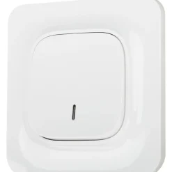 Interrupteur à voyant Kennet blanc complet^Jacobsen