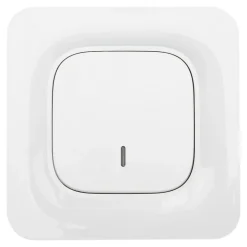 Interrupteur à voyant Kennet blanc complet^Jacobsen