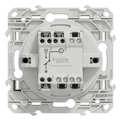 Interrupteur commande VMC 2 boutons à vis Odace anthracite-Schneider Electric Hot