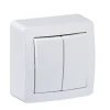 Interrupteur commande volet-roulant 2 boutons complet saillie Alréa blanc-Schneider electric Online