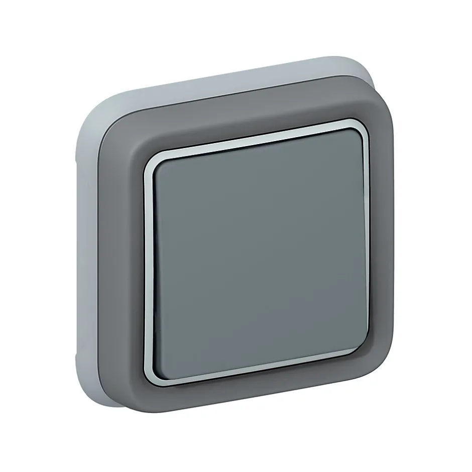 Interrupteur complet Plexo en saillie gris-Legrand Online