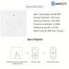Interrupteur connecté tactile double application tuya smart life Compatible avec Alexa/Google Home^Somlife New