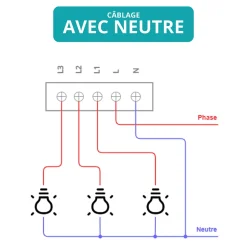 Interrupteur connecté zigbee - 1 bouton - sans fil neutre-Zengo Discount