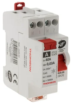 Interrupteur différentiel 40A type A-Thomson Outlet