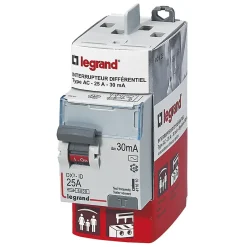 Interrupteur différentiel 30mA 25A type AC-Legrand