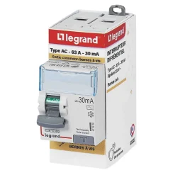 Interrupteur différentiel 30mA 63A type AC^Legrand Best