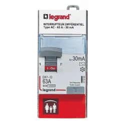 Interrupteur différentiel 30mA 63A type AC^Legrand Best