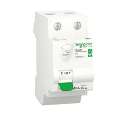 Interrupteur différentiel embrochable 2P 40A 30mA Type AC Resi9 XE-Schneider Electric Clearance