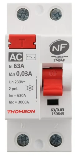 Interrupteur différentiel 63A type AC NF-Thomson