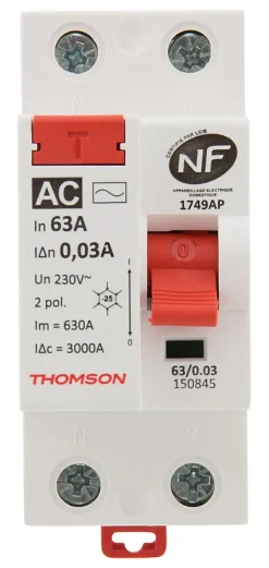 Interrupteur différentiel 63A type AC NF-Thomson