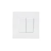Interrupteur double va-et-vient blanc complet^ Clearance