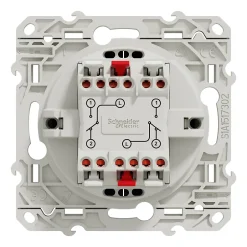 Interrupteur double va-et-vient connexion rapide à vis Odace anthracite^Schneider Electric Hot