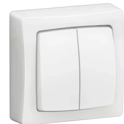 Interrupteur double va-et-vient blanc complet^Legrand Hot