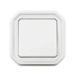 Interrupteur Plexo blanc à griffes^Legrand