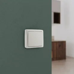 Interrupteur monobloc en saillie Sigurd blanc complet^Jacobsen New