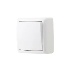 Interrupteur monobloc en saillie Sigurd blanc complet^Jacobsen New