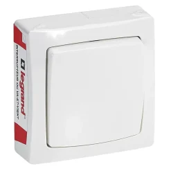 Interrupteur ou va-et-vient ALB2213WH blanc montage en saillie 10A 230 V-Legrand Outlet