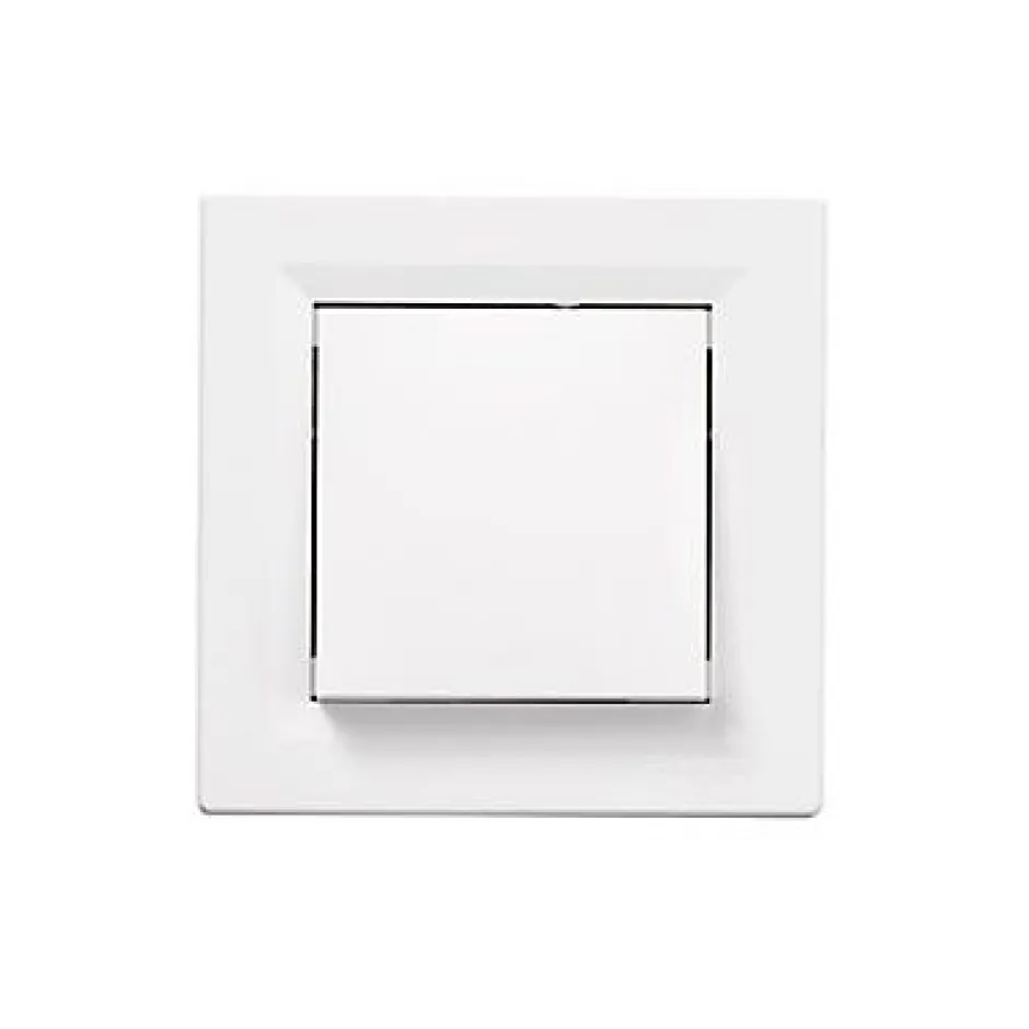 Interrupteur poussoir 10A complet Asfora blanc-Schneider Electric Discount