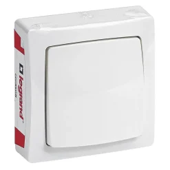 Interrupteur poussoir ASL blanc^Legrand