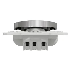 Interrupteur poussoir lumineux LED bleu 10A à vis  Odace aluminium^Schneider Electric Discount