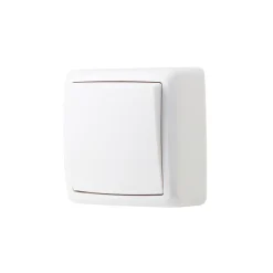 Interrupteur poussoir monobloc Sigurd blanc complet-Jacobsen New