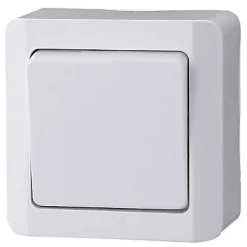 Interrupteur poussoir Nova blanc brillant- Outlet