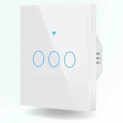 Interrupteur tactile connecté wifi + rf 433 - 3 boutons - sans fil neutre-Zengo New