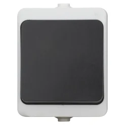 Interrupteur étanche en saillie gris complet- Hot