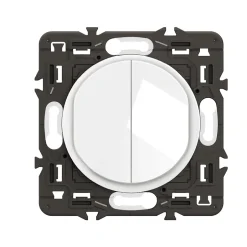 Interrupteur va-et-vient + poussoir Céliane blanc-Legrand Best