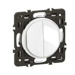 Interrupteur va-et-vient + poussoir Céliane blanc-Legrand Best