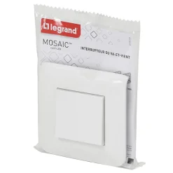 Interrupteur va-et-vient à vis Mosaïc blanc^Legrand Hot