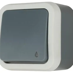 Interrupteur va-et-vient à voyant étanche Malinn gris complet^Jacobsen Online