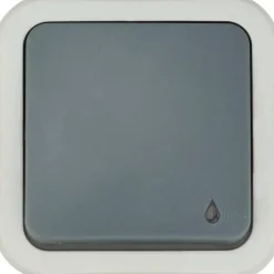 Interrupteur va-et-vient à voyant étanche Malinn gris complet^Jacobsen Online