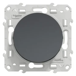 Interrupteur va-et-vient 10A à vis Odace anthracite-Schneider Electric Sale