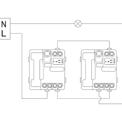 Interrupteur va-et-vient blanc complet^ Outlet