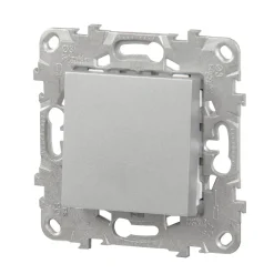 Interrupteur va-et-vient connexion rapide 10A Unica Déco aluminium^Schneider Electric New
