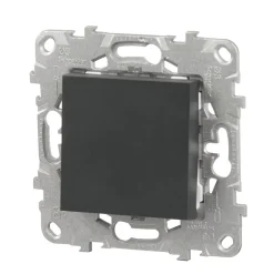 Interrupteur va-et-vient connexion rapide 10A Unica Déco anthracite^Schneider Electric Discount