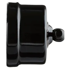 Interrupteur va-et-vient Garby Porcelaine noire, manette noire en saillie^Fontini